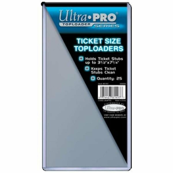 Ultra Pro Top Loader 3 3/8-inch x 7 1/4-inch Ticket, 25PK 7442781497